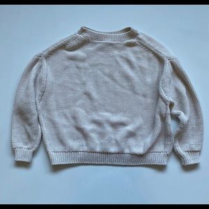 Stylish Crop Beige Sweater